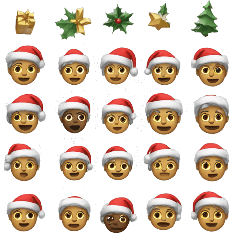 christmas emojis emoji