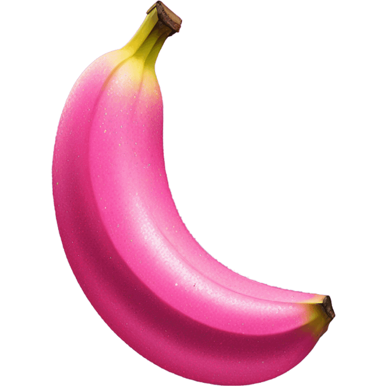 1 Realistic large Hot pink banana with glitter  emoji