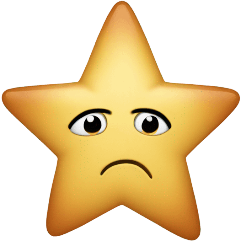 Sad star emoji