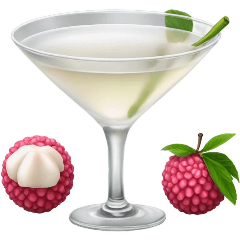  a lychee martini emoji