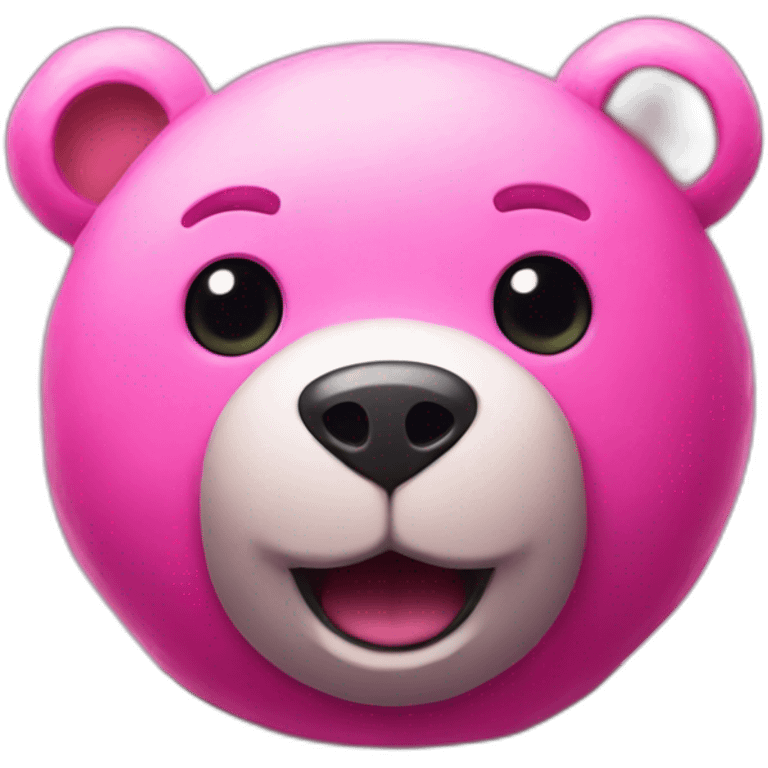 fortnite character a pink teddy bear face emoji