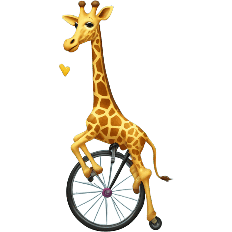 giraffe on unicycle  emoji