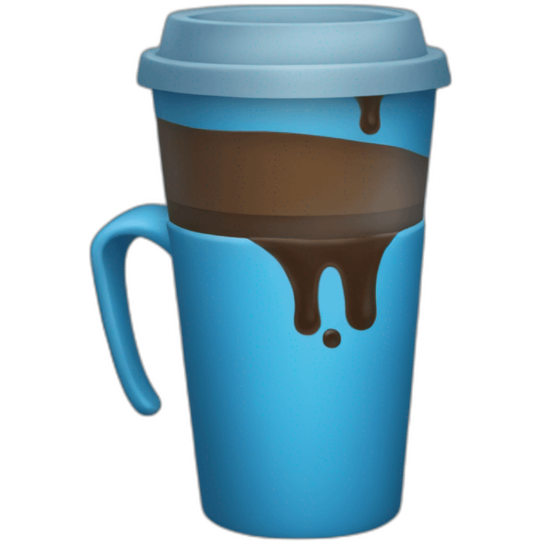 blue coffee emoji