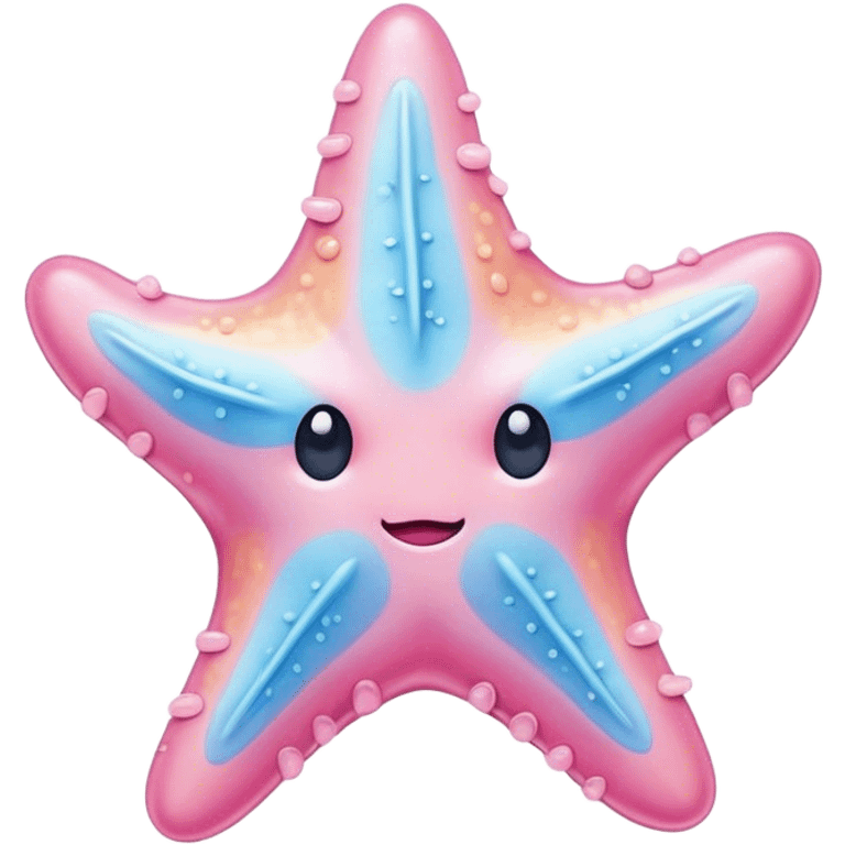 pastel melted starfish emoji