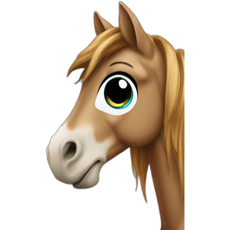 Cheval sur enfant emoji