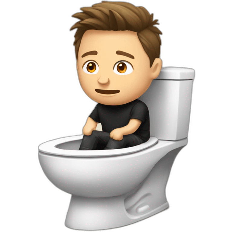 Jeremy Renner on the toilet emoji