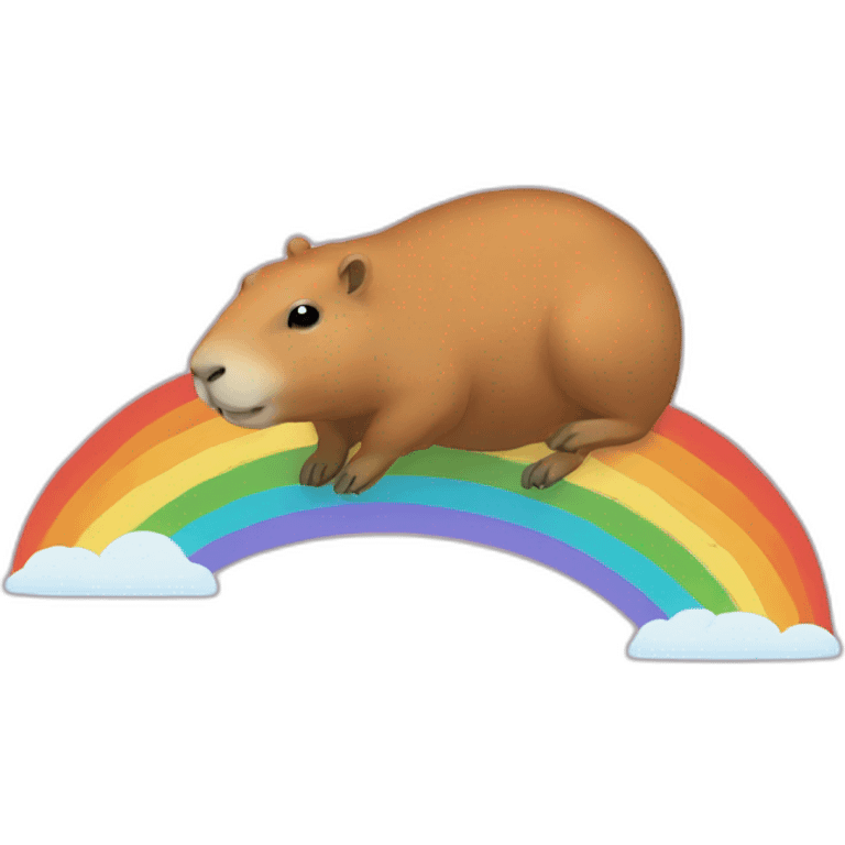 rainbow capybara emoji