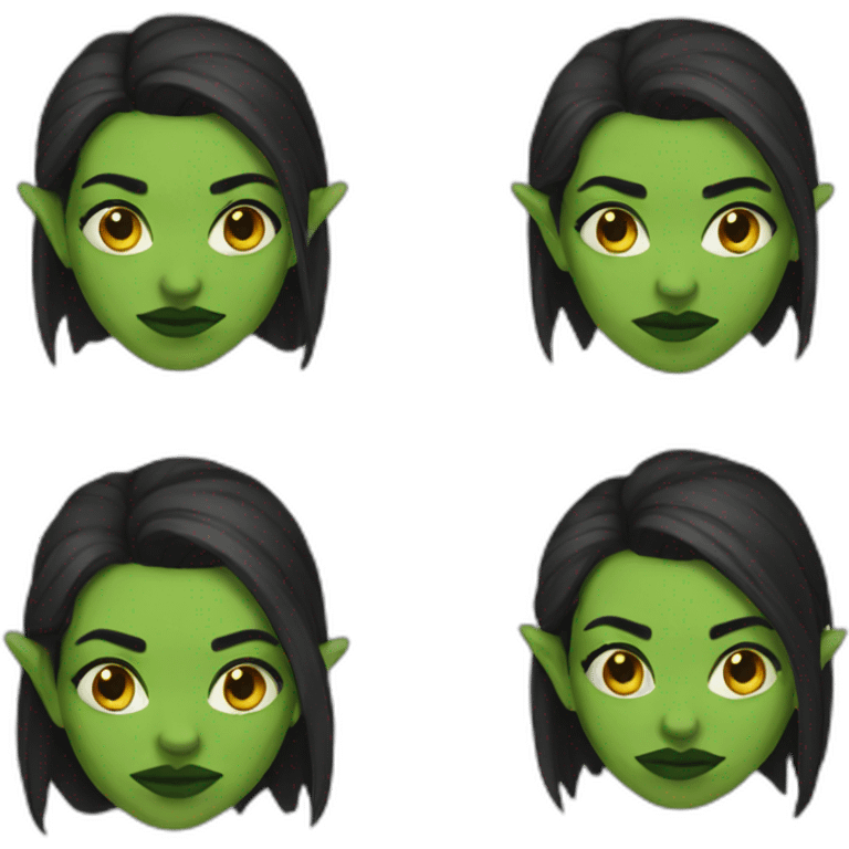 female half orc emoji