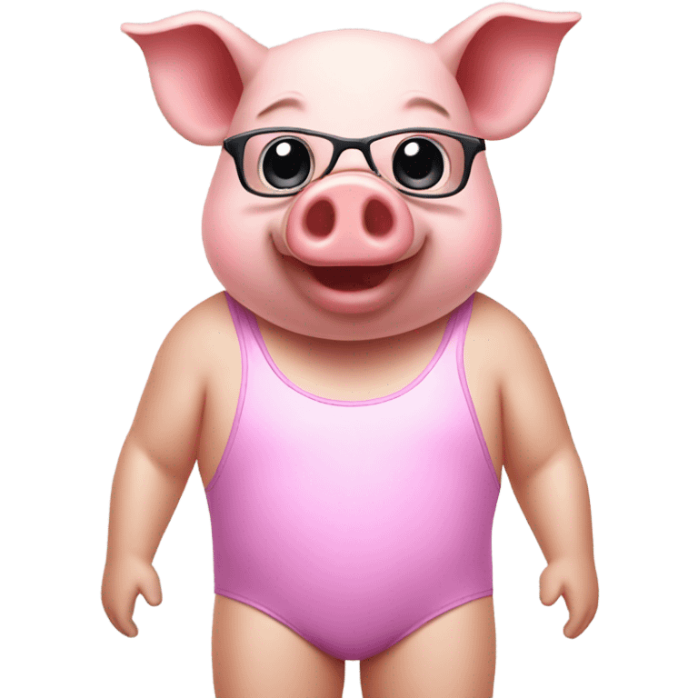 A pig in a swimsuit emoji