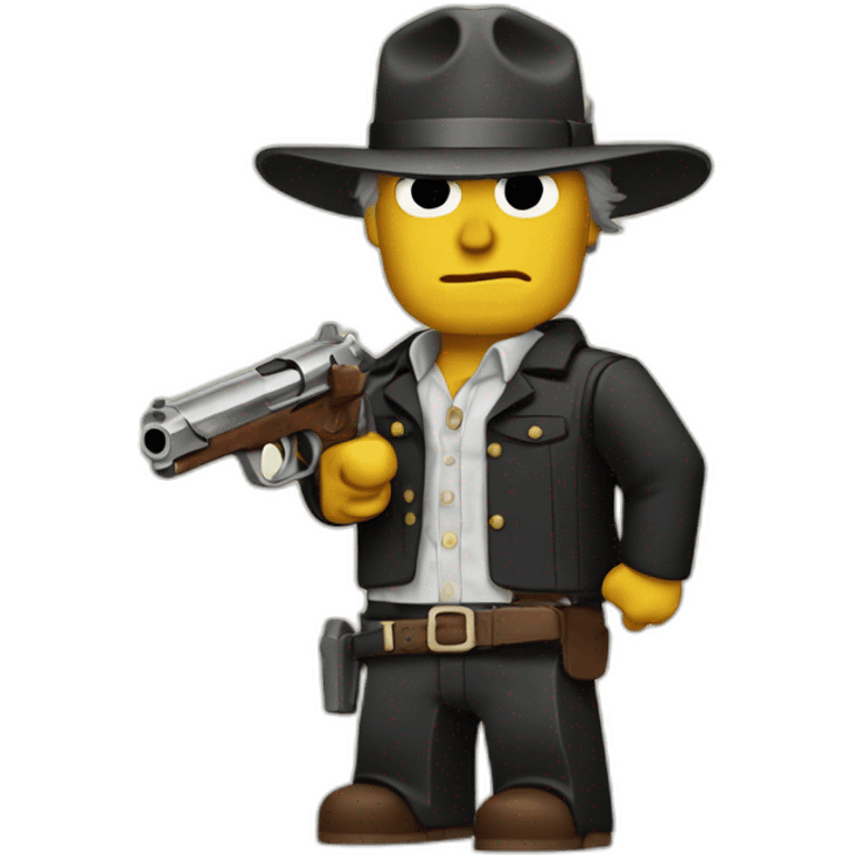 clint eastwood with a gun emoji