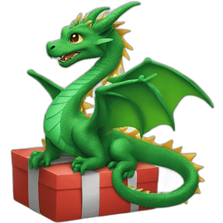 dragon christmas emoji