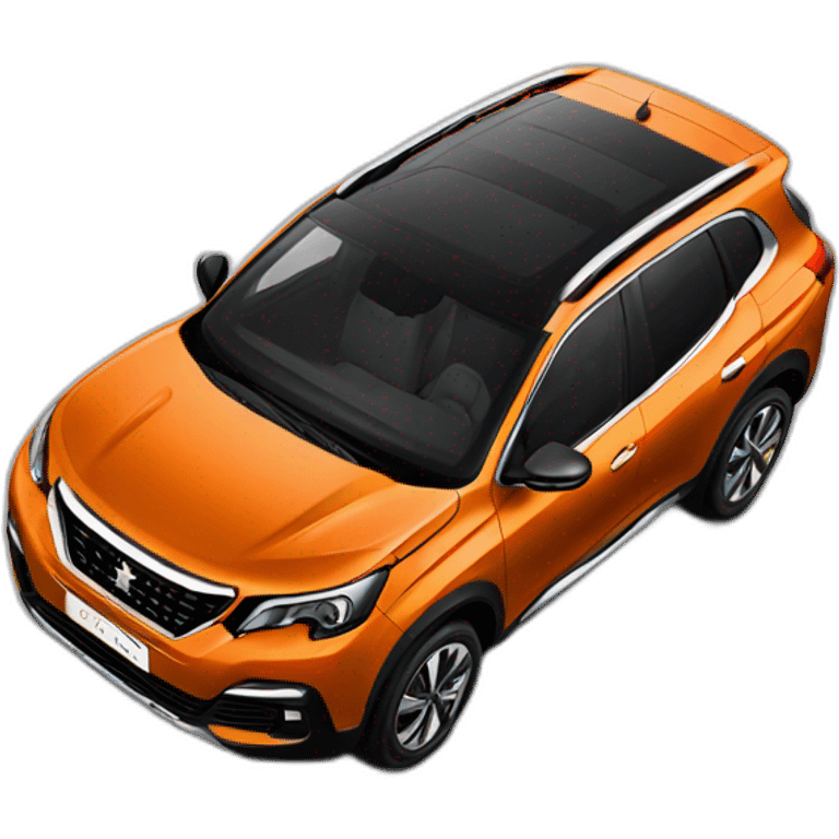 Orange Peugeot SUV emoji