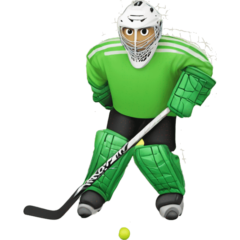 Floorball goalie emoji