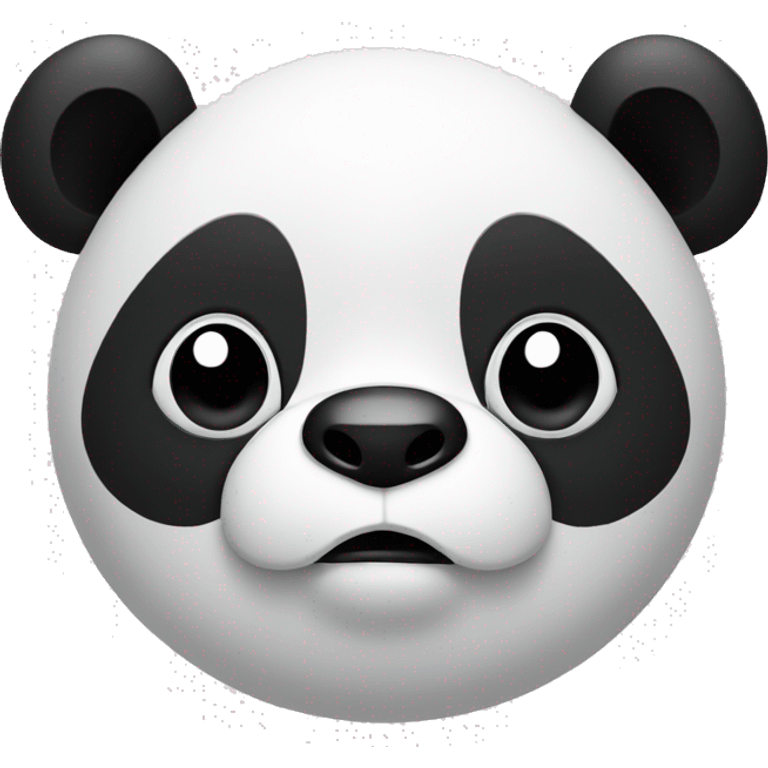 a panda whit a thinking face  emoji