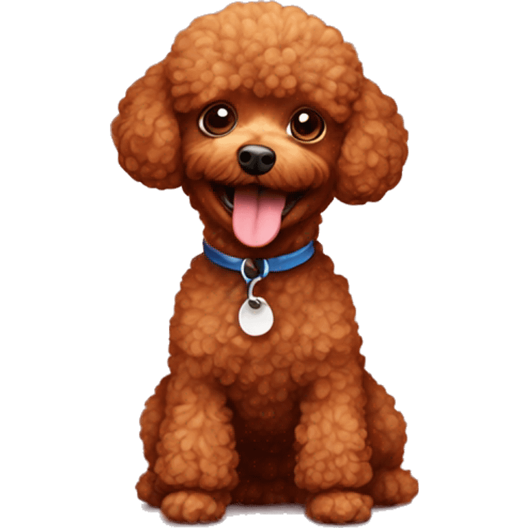 happy red toy poodle emoji