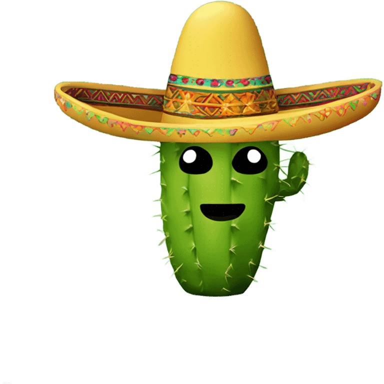 Cactus with sombrero emoji