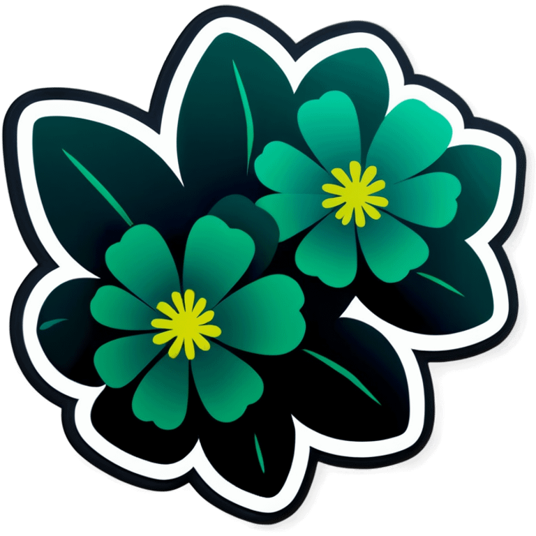 Green flowers emoji