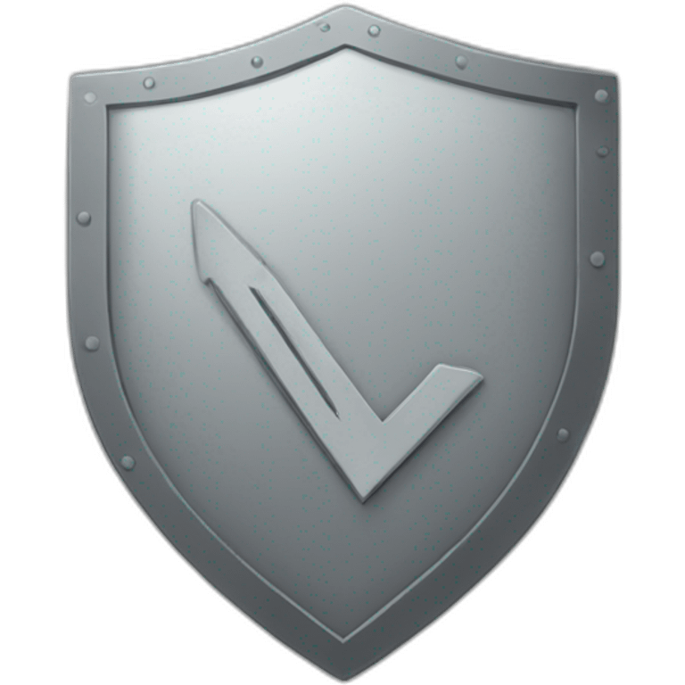 checkmark on the gray shield emoji