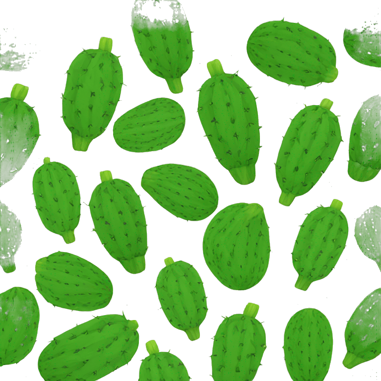 round Nopal without pot emoji