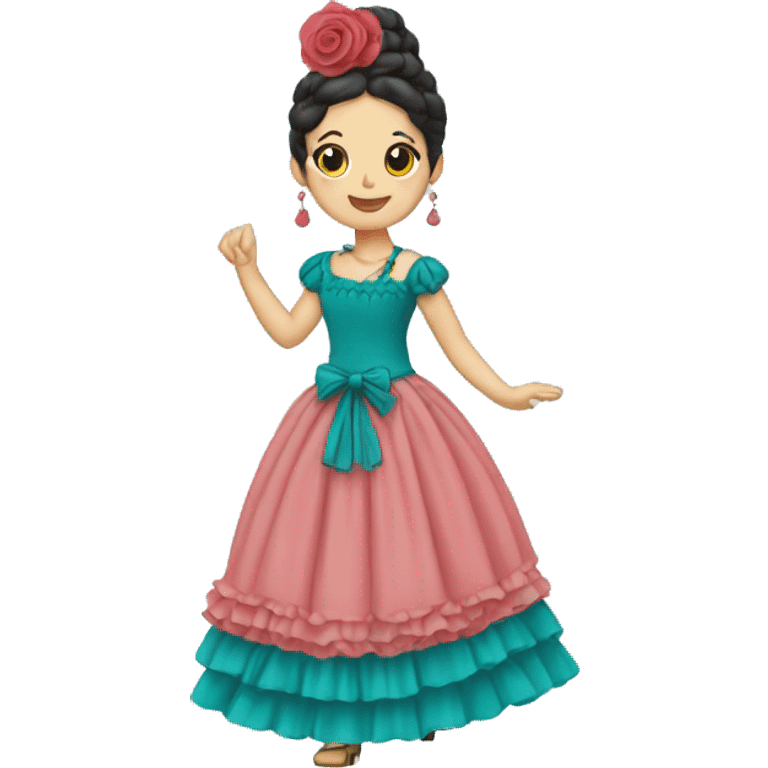 Flamenca color turquesa emoji