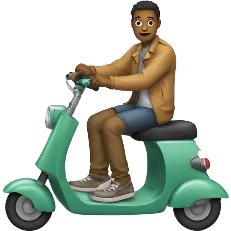 Dino scooter emoji