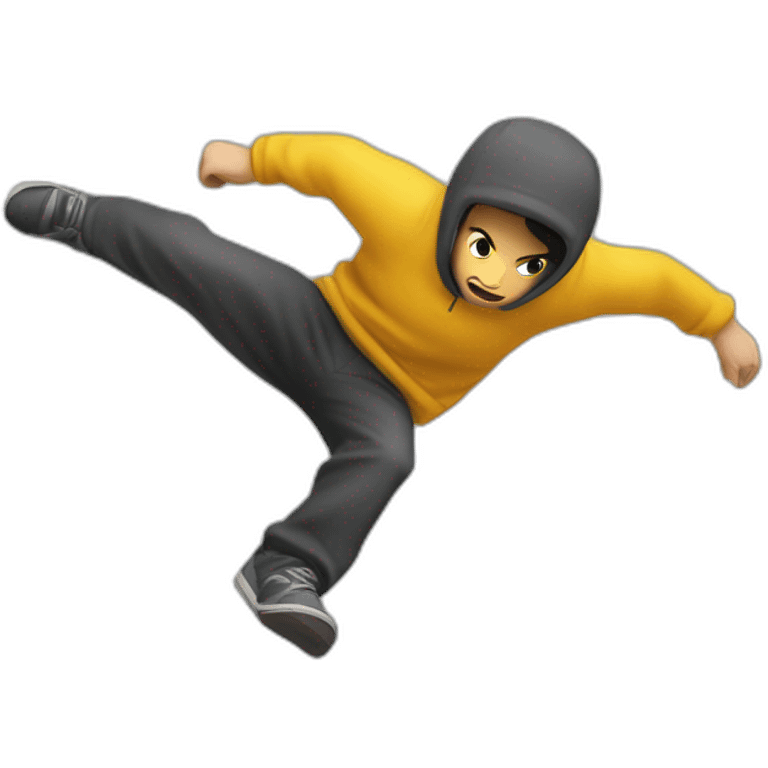 Parkour saut de chat emoji