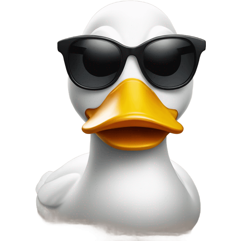 Duck with sunglasses emoji