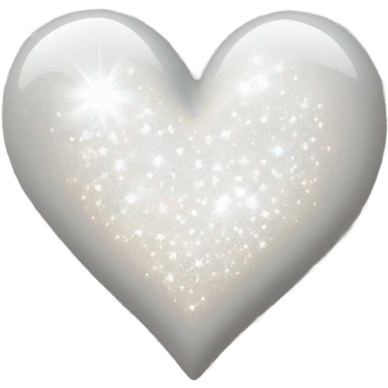 White sparkle heart emoji