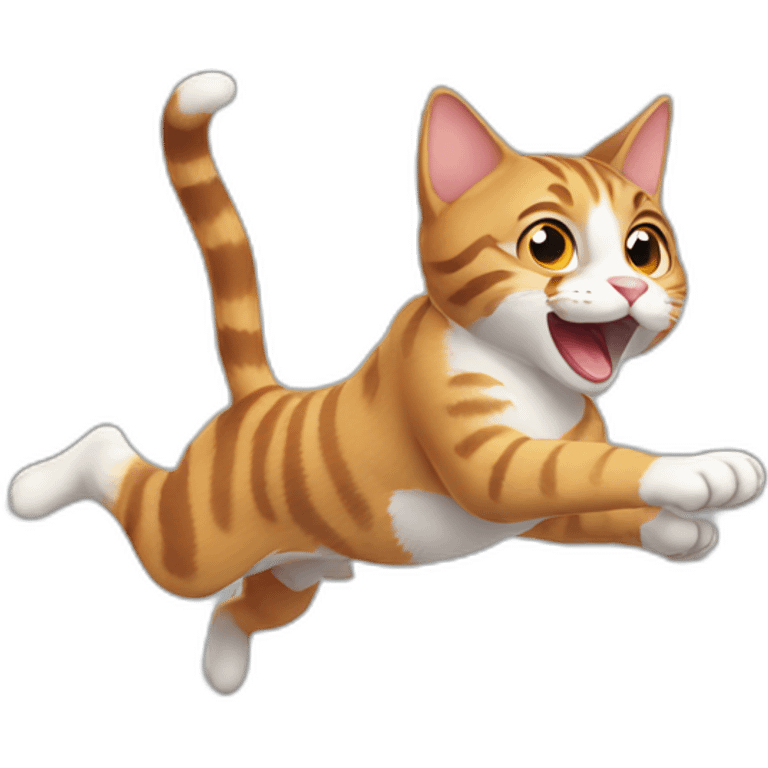 cat jumping emoji