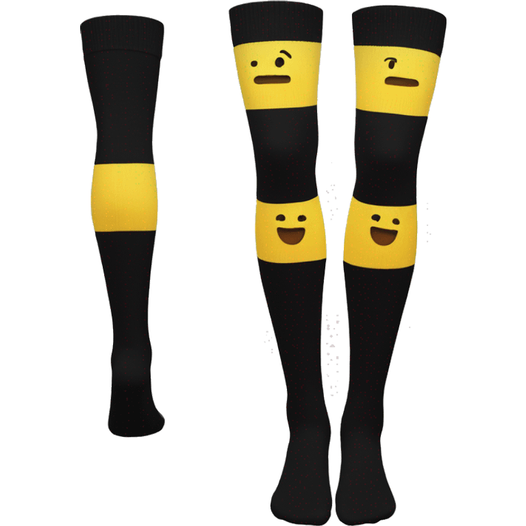 Black over knee socks emoji