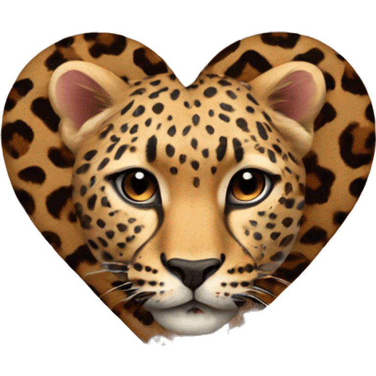 heart with leopard  emoji