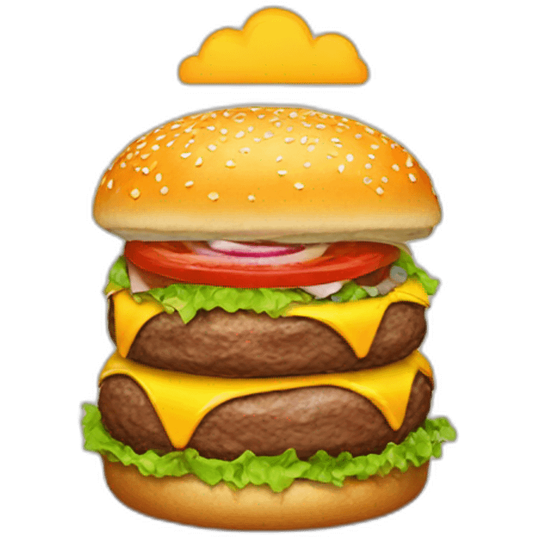 burger mountain emoji