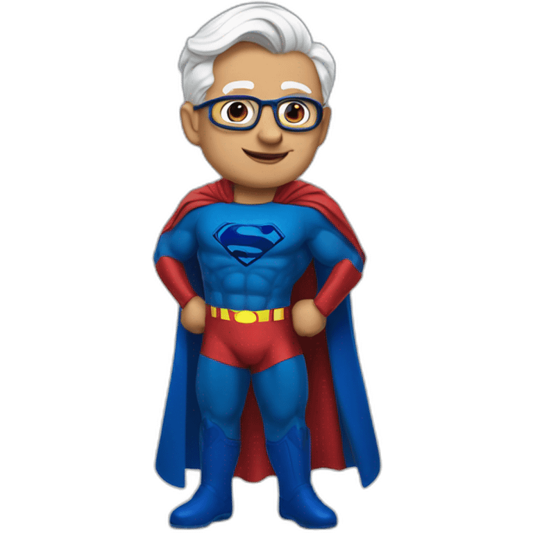 Modiji in the superman dress emoji