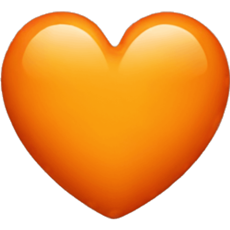 Orange heart emoji