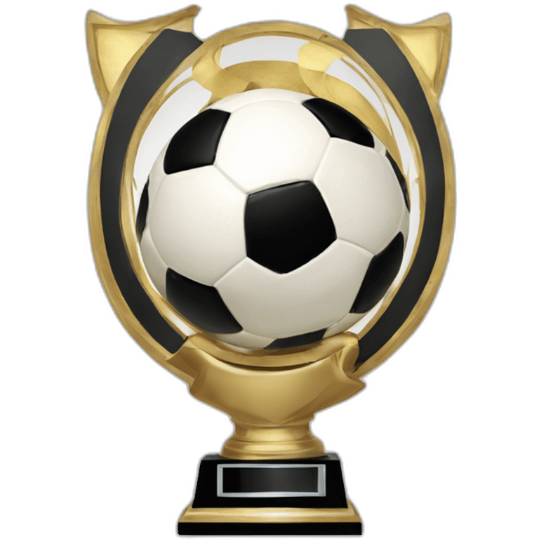 soccer trophy with a “7” sign emoji