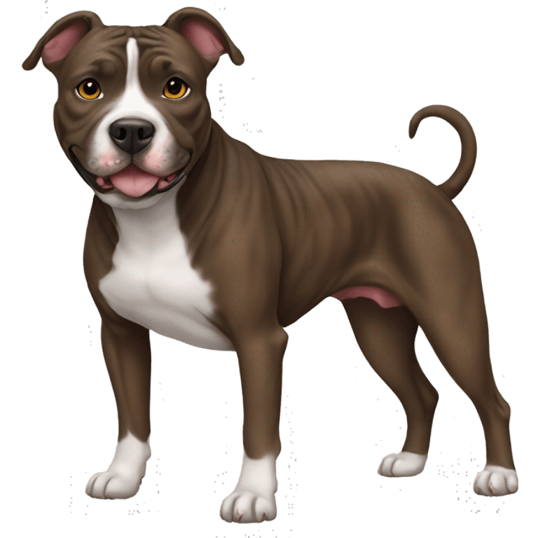 Brindle pitbull  emoji