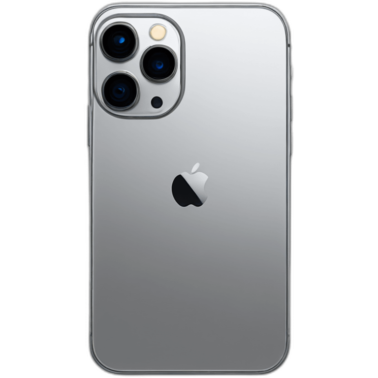 iPhone 15 pro titanium with high detail emoji