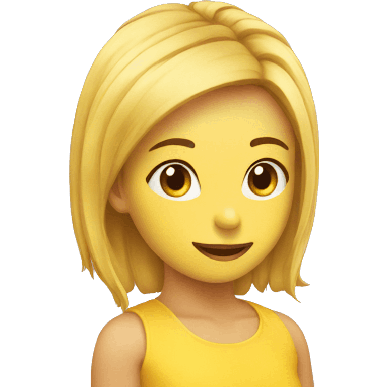 emoji amarelo com halter emoji