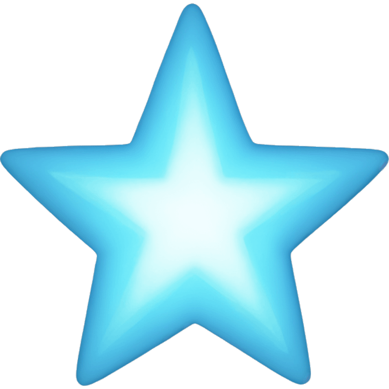 pastel blue star sparkle emoji