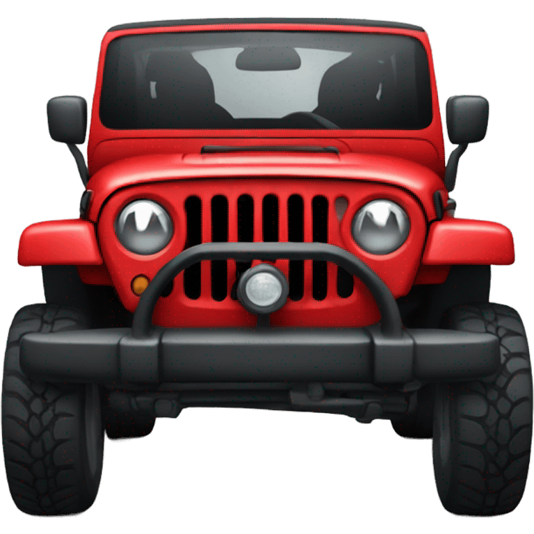 Red jeep emoji