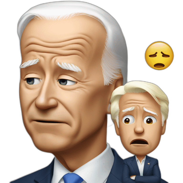 Crying biden emoji