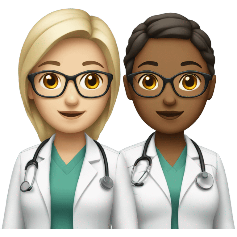 Two girl doctors emoji