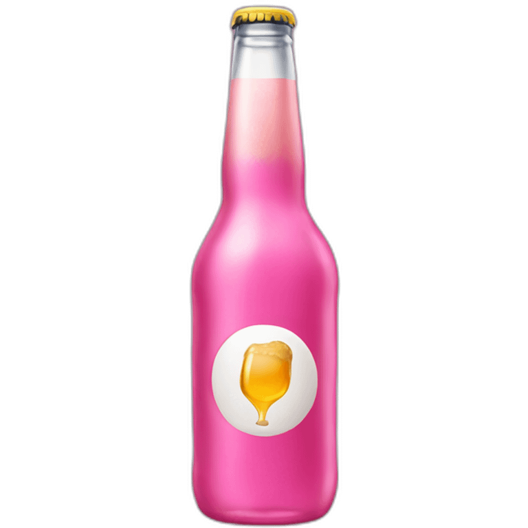 Pink Bottle beer emoji