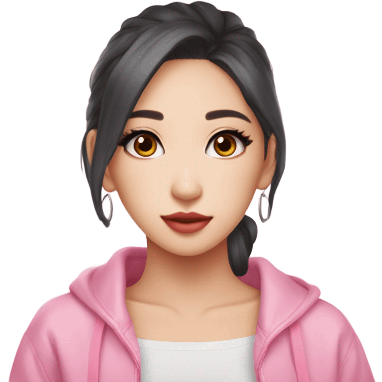 Karina aespa asian kpop cute girl pink coquette emoji