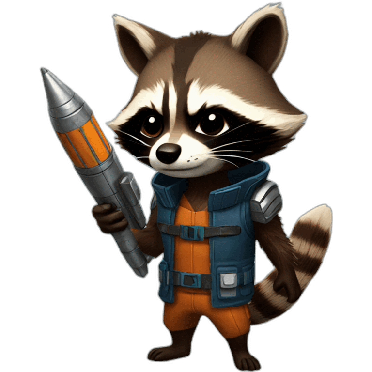 rocket raccoon emoji