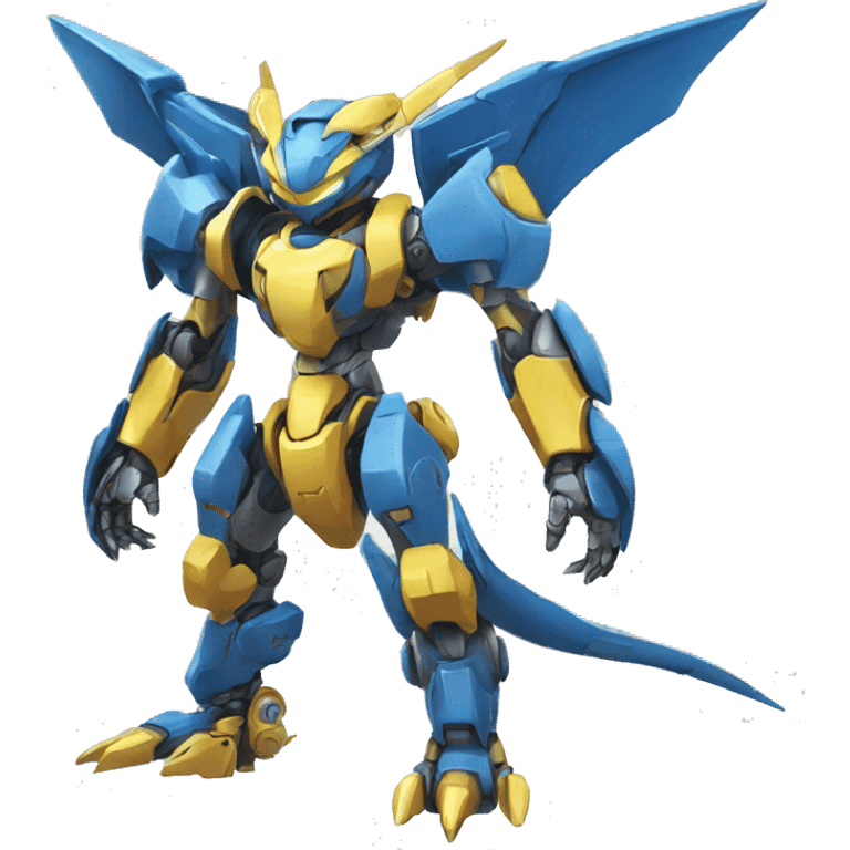 Futuristic Mechanical Pokémon-Medabot-Dragon full body emoji