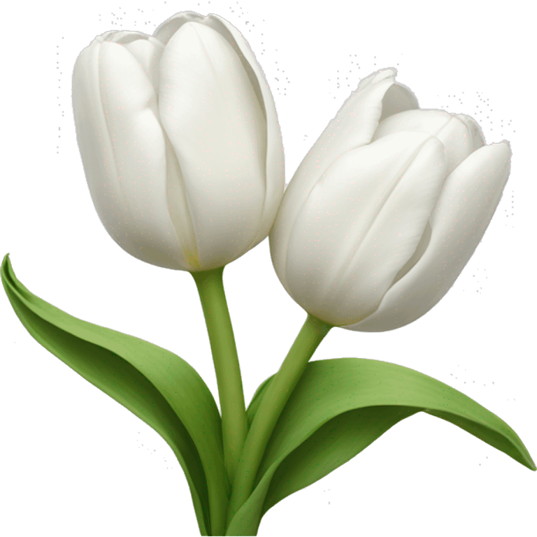 White tulips emoji