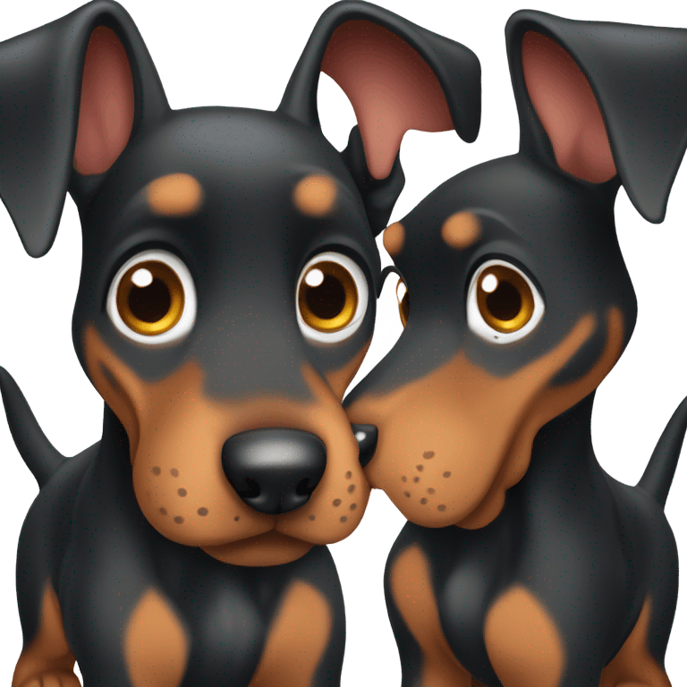 Cute Doberman puppy  emoji