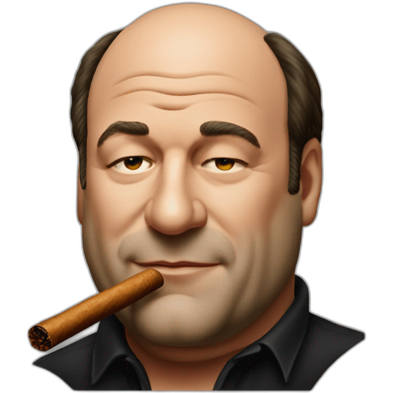 James gandolfini smoking a cigar emoji