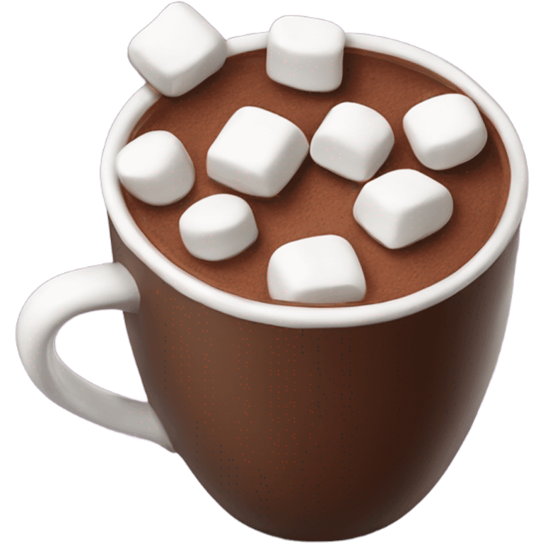 Hot chocolate marshmallows  emoji